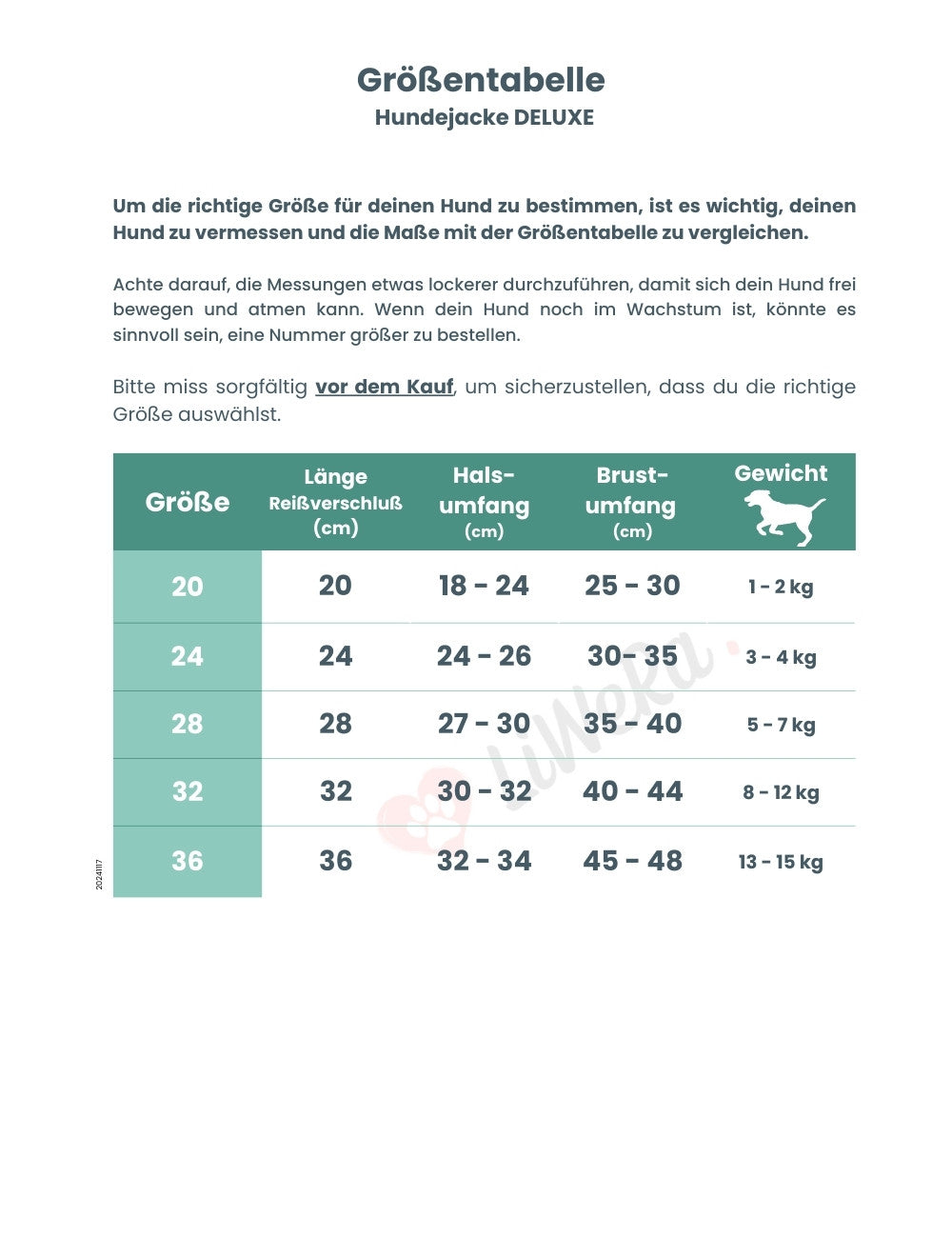 Wasserfeste Hundejacke DELUXE