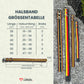 Leder Hundehalsband schwarz-rot-gold