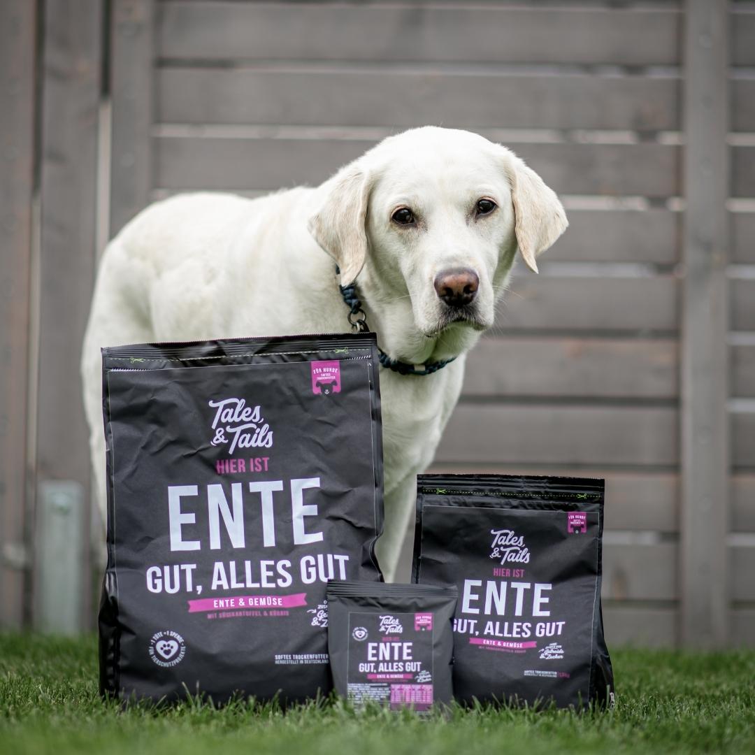 "Ente gut, alles gut" - softes Trockenfutter mit 70% Ente