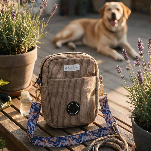 Gassi-Tasche CORD - Leckerlitasche mit Kotbeutelspender